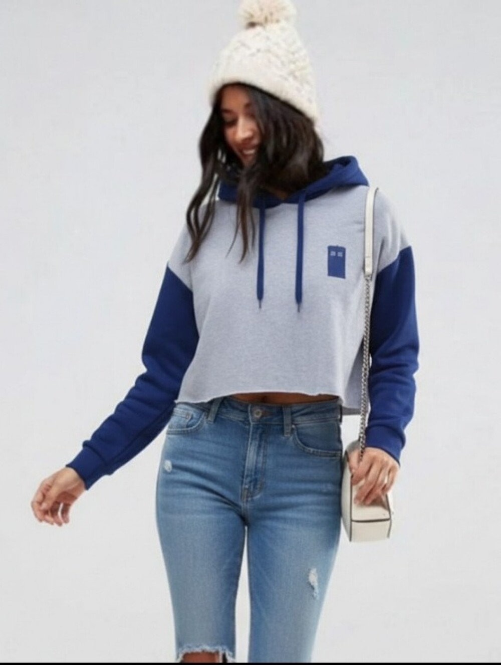 Doctor Who 13th Dr Crop Hoodie NEW